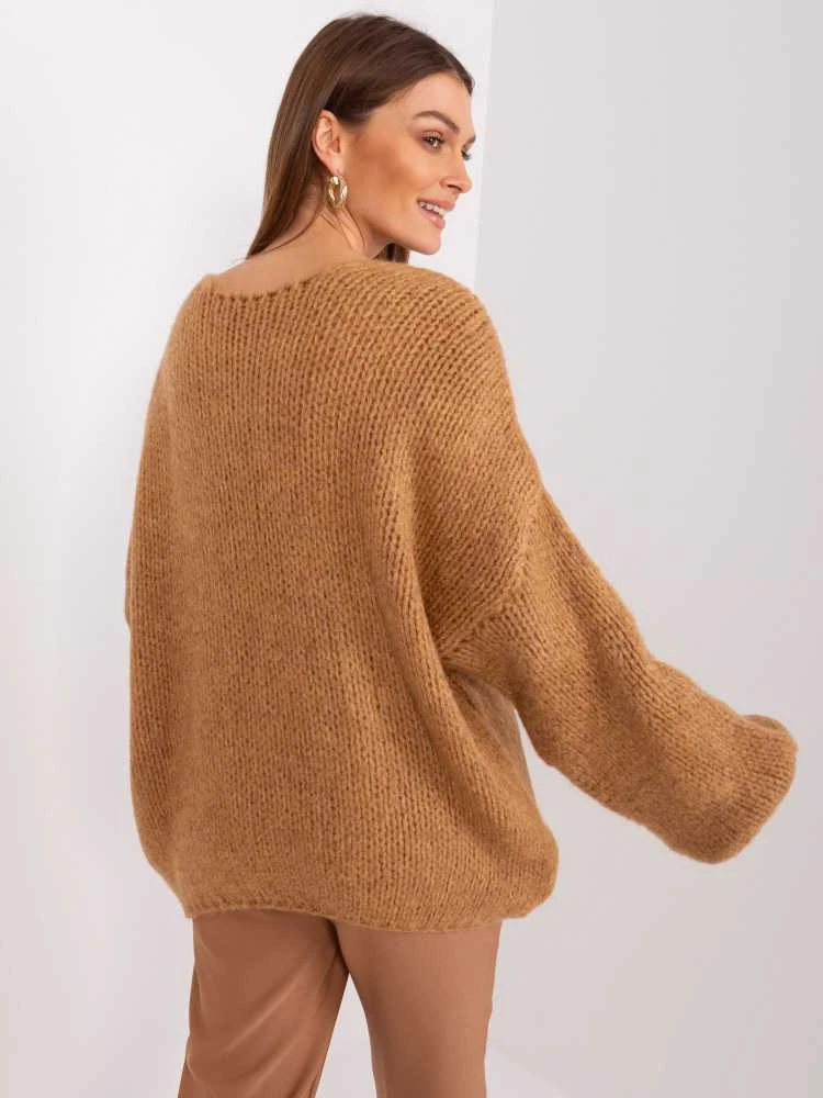 Rue Paris Megztinis-LC-SW-3020.10P-camel