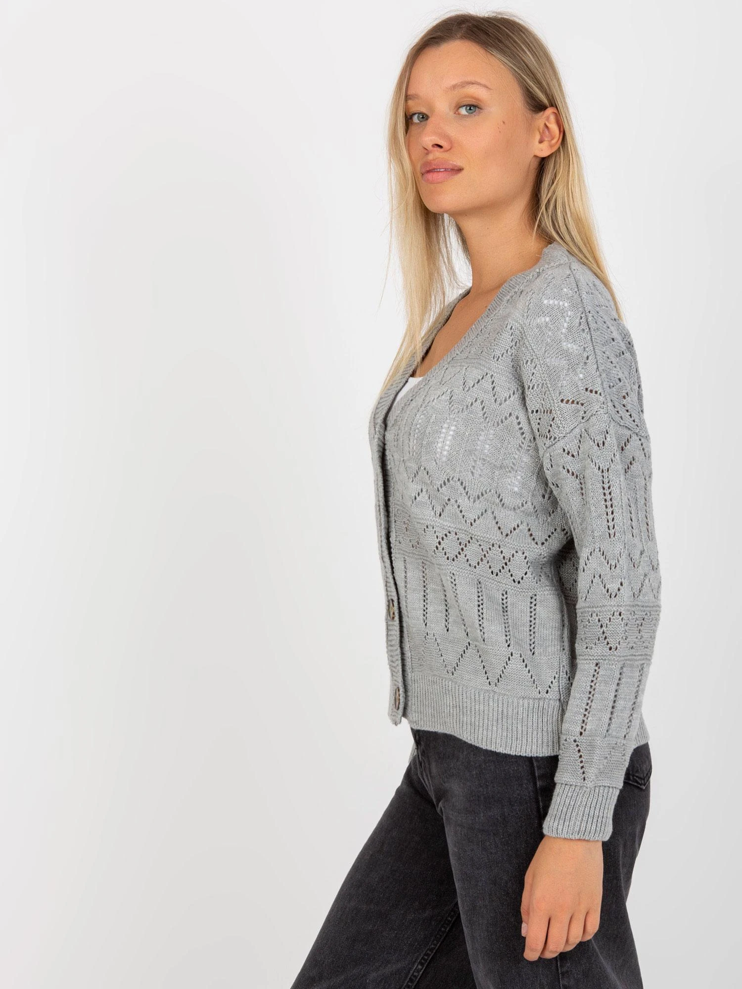 Rue Paris Megztinis-LC-SW-8022.04P-pilkas