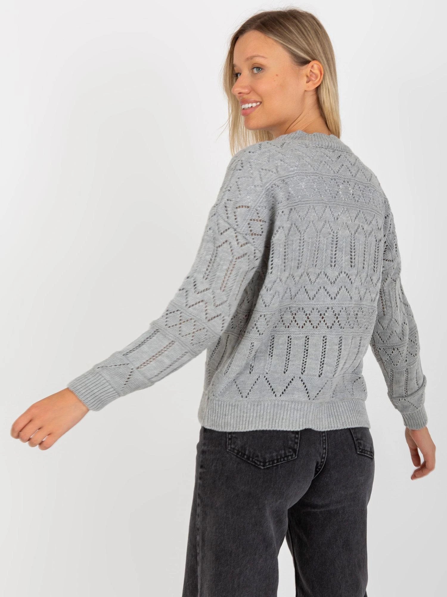 Rue Paris Megztinis-LC-SW-8022.04P-pilkas