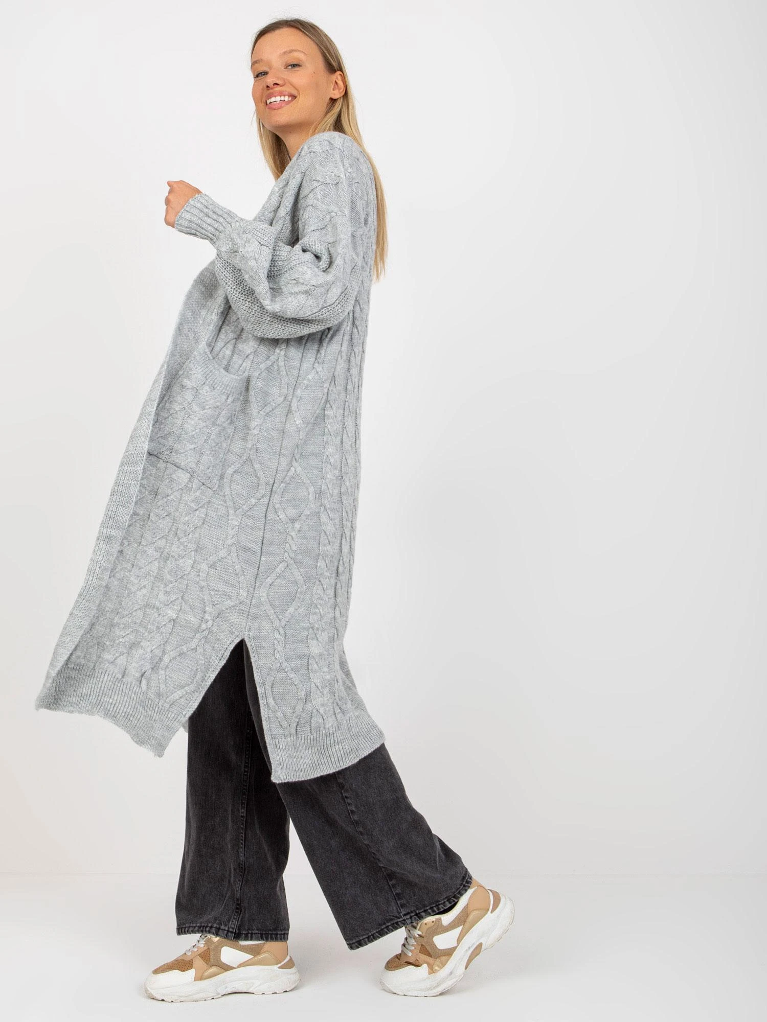 Rue Paris Megztinis-LC-SW-8032.34P-pilkas