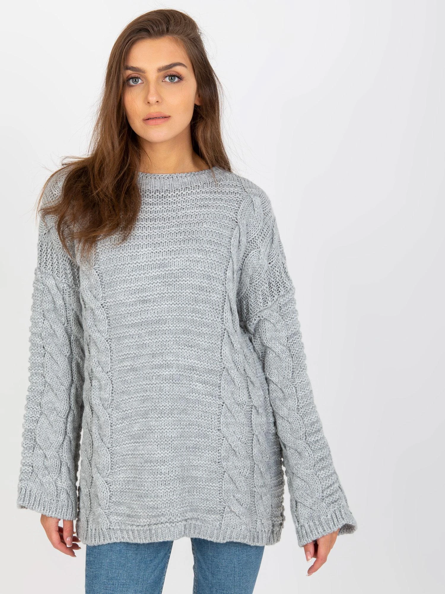 Rue Paris Megztinis-LC-SW-8044.06X-pilkas