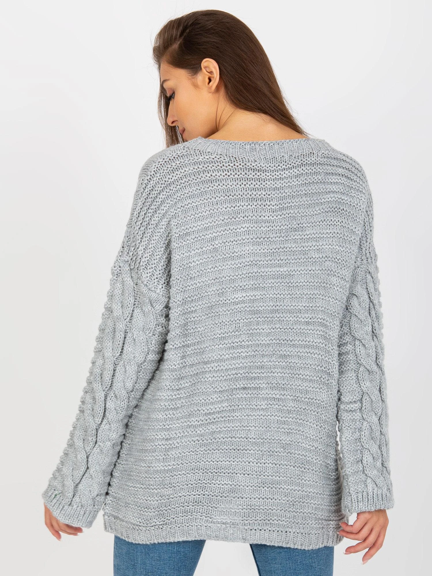 Rue Paris Megztinis-LC-SW-8044.06X-pilkas