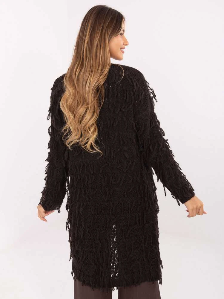 Rue Paris Sweter-MI-SW-0820.85-ciemny ruda