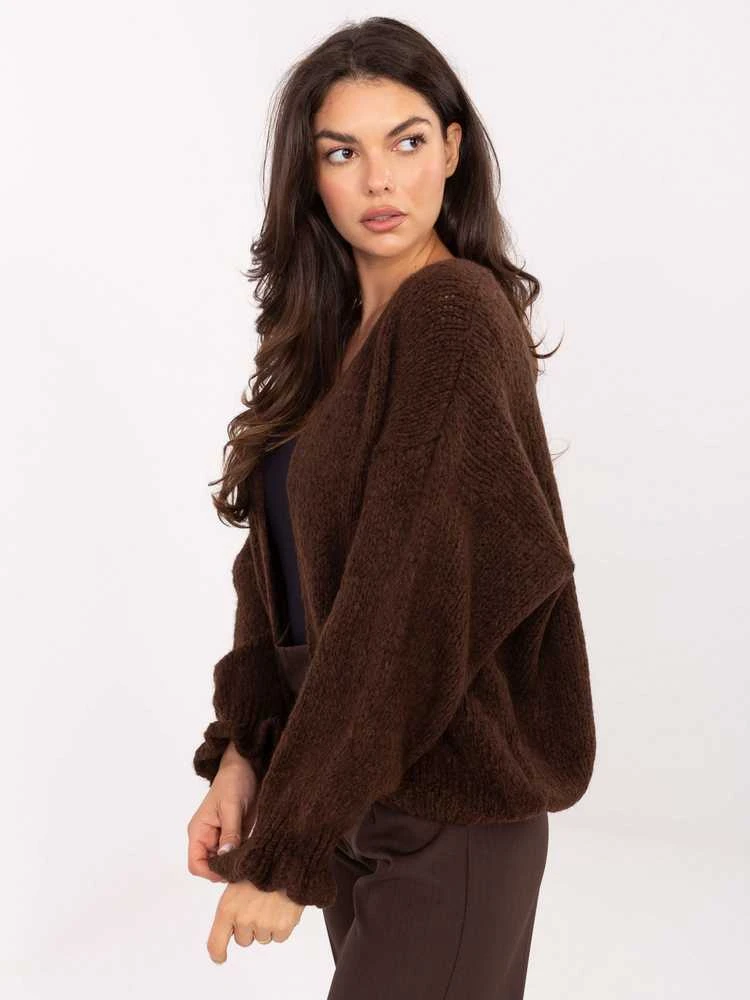 Rue Paris Sweter-MI-SW-0904.82-ciemny ruda