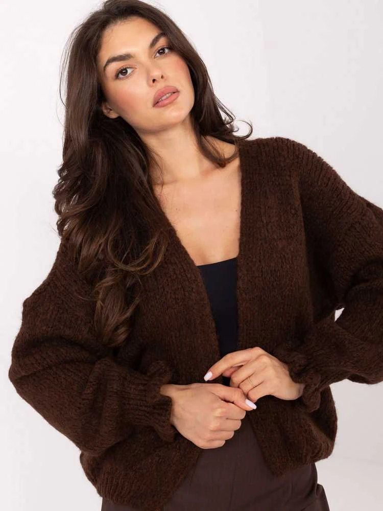 Rue Paris Sweter-MI-SW-0904.82-ciemny ruda