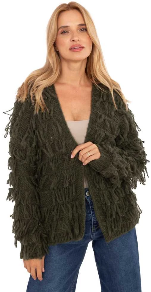 Rue Paris Sweter-MI-SW-1308.21-khaki