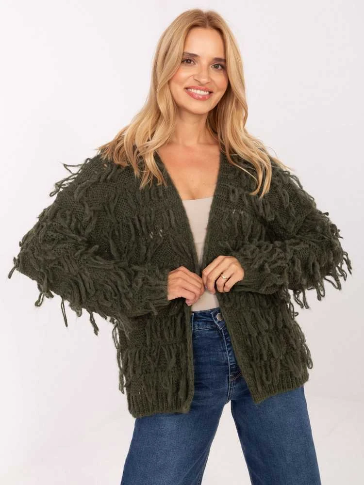 Rue Paris Sweter-MI-SW-1308.21-khaki
