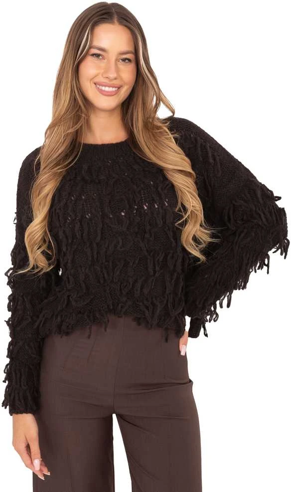 Rue Paris Sweter-MI-SW-2008.86-ciemny ruda