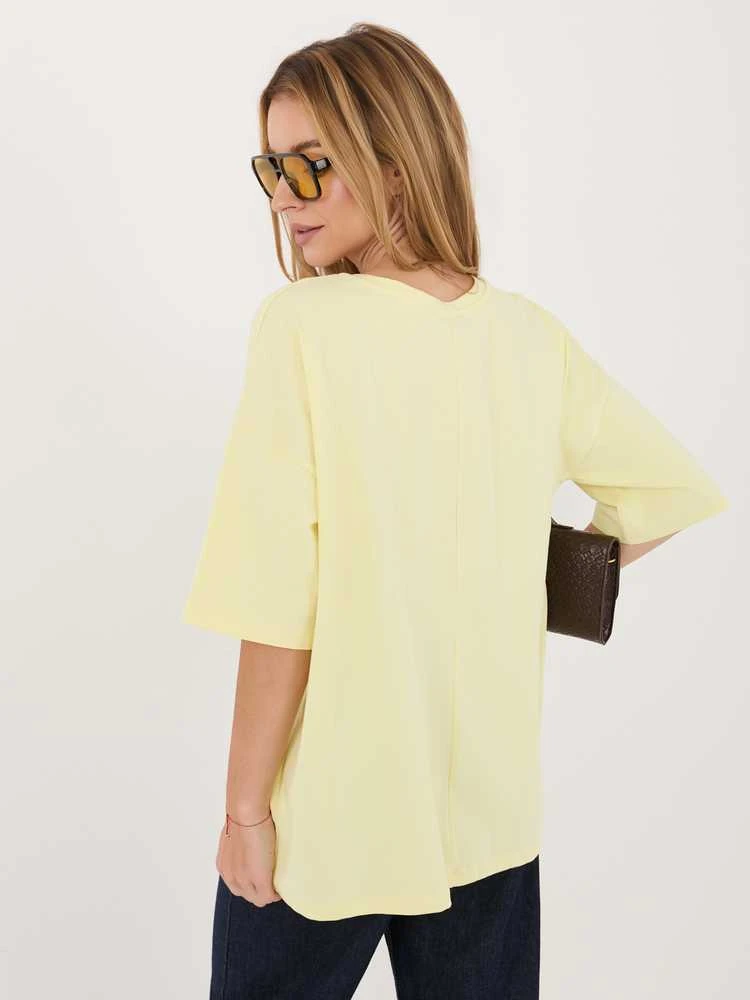 Rue Paris T-shirt-RV-BZ-A1230.12-jasny geltona