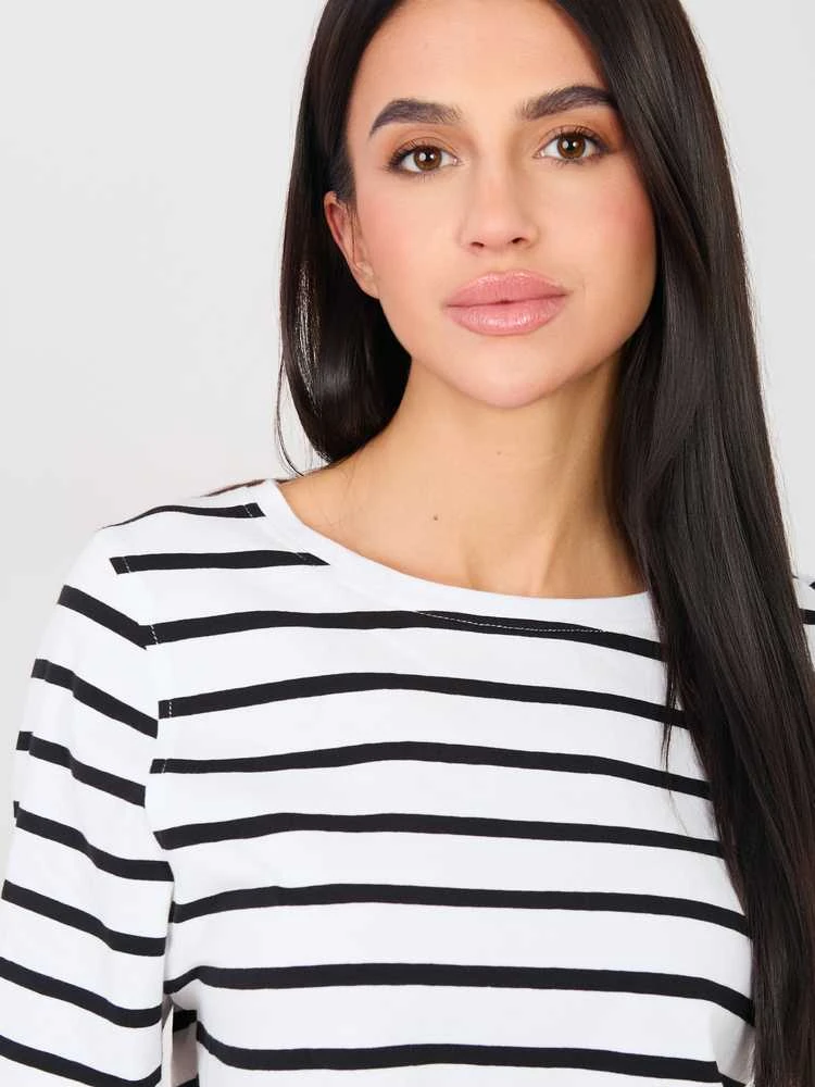 Rue Paris T-shirt-RV-TS-A1087.74-baltai-juodas