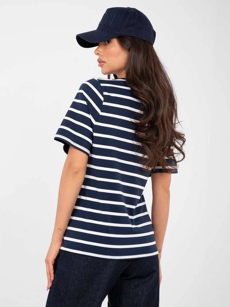 Rue Paris T-shirt-RV-TS-A1087.74-tamsiai mėlyna