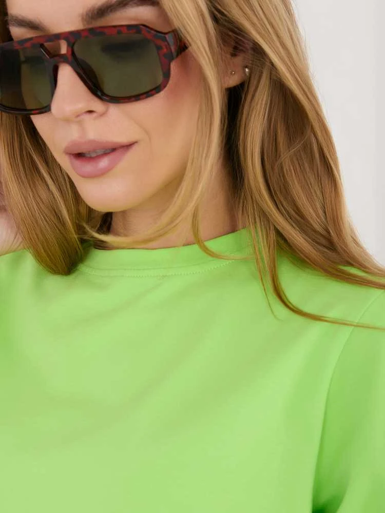 Rue Paris T-shirt- RV-TS-A1089.87-jasny žalia