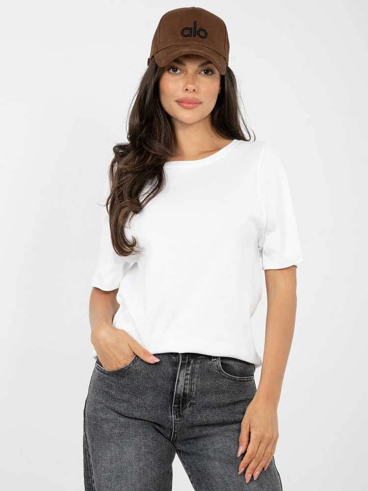 Rue Paris T-shirt-RV-TS-A1090.30-balta