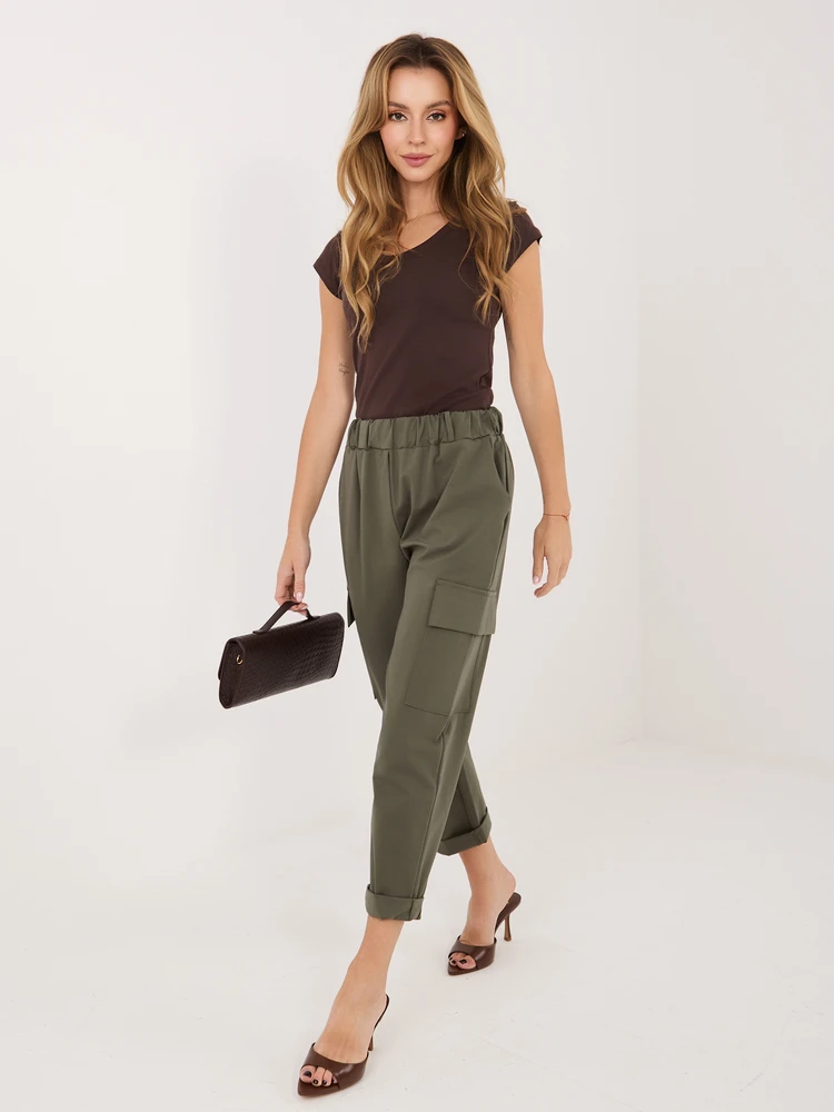 Rue Paris T-shirt-RV-TS-A1360.02P-ciemny ruda