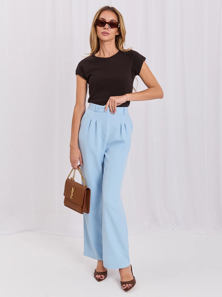 Rue Paris T-shirt-RV-TS-A1442.15-ciemny ruda