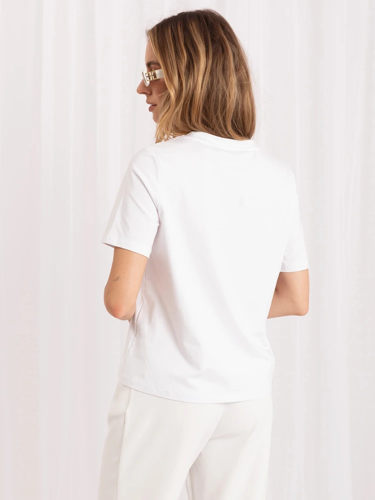 Rue Paris T-shirt-RV-TS-A1521.86-balta