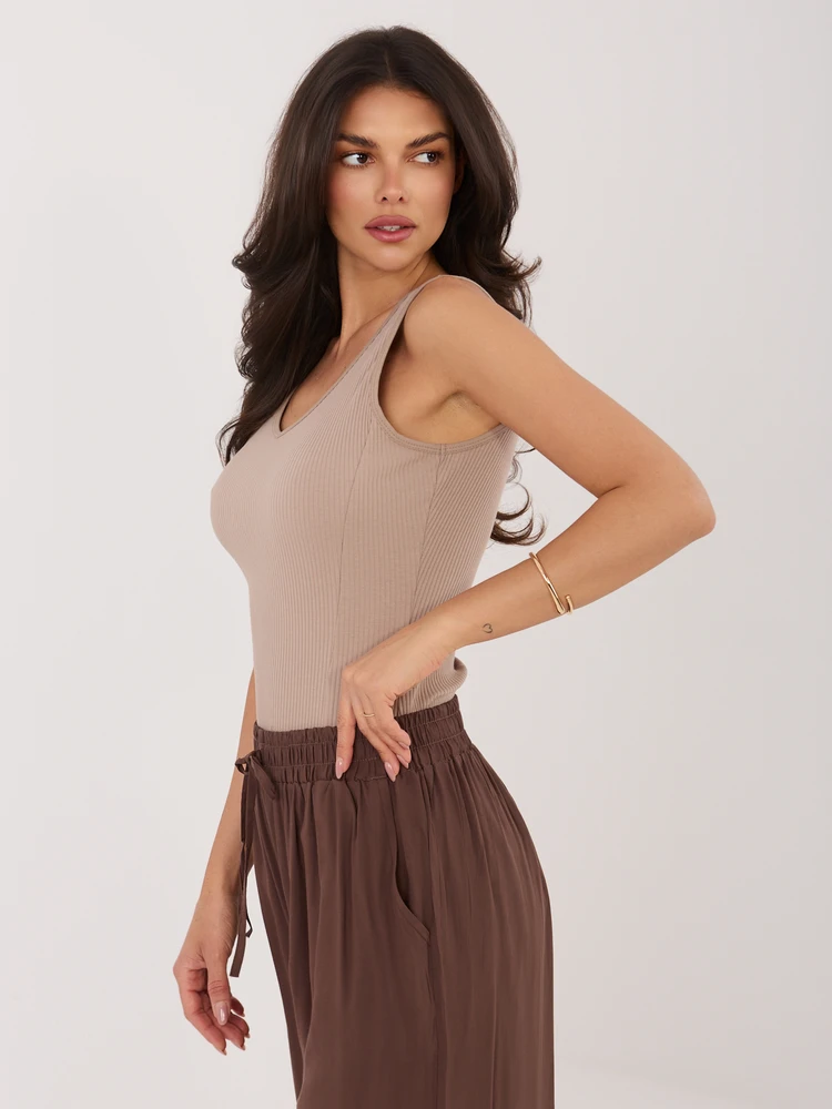 Rue Paris Top-RV-TP-A1335.85-ciemny bezowy