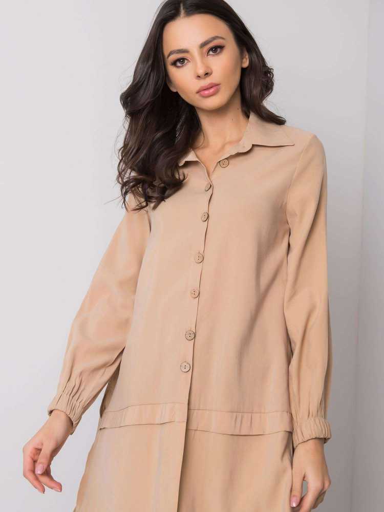Rue Paris Tunika-270-TU-6147.79P-smėlio spalvos