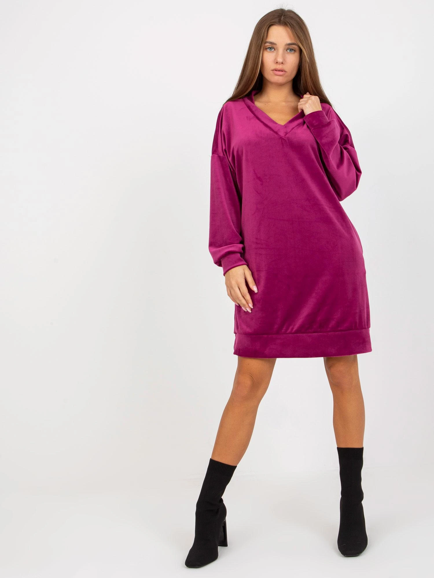 Rue Paris Tunika-RP-TU-8189.95-violetinė