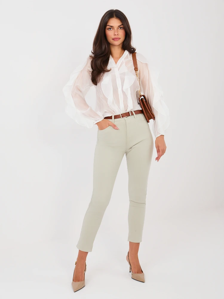 SARA Kelnės jeans-VM-SP-BF1789.65-jasny pilka