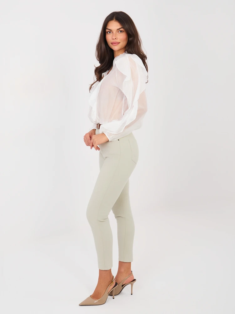 SARA Kelnės jeans-VM-SP-BF1789.65-jasny pilka