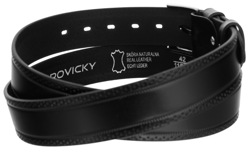 Odinė dirželis vyriška klasikinė sagtis Rovicky