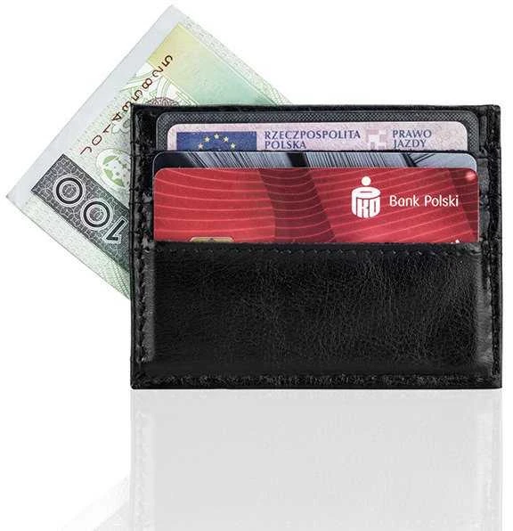 Solier Accessories Kortelių dėklas vyrams SOLIER SA13 - Juodas