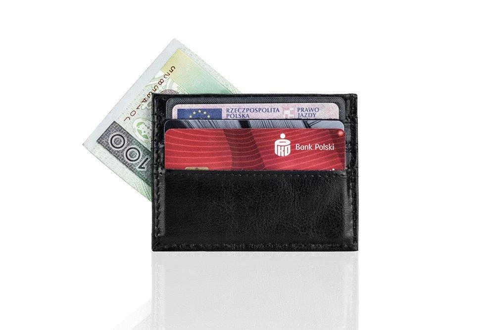 Solier Accessories Kortelių dėklas vyrams SOLIER SA13 - Juodas