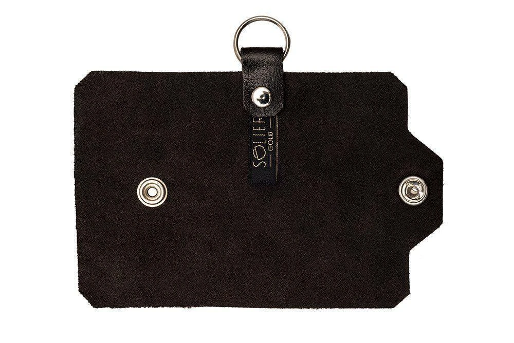 Solier Accessories Odinis raktų dėklas SOLIER SA11 - Tamsiai ruda