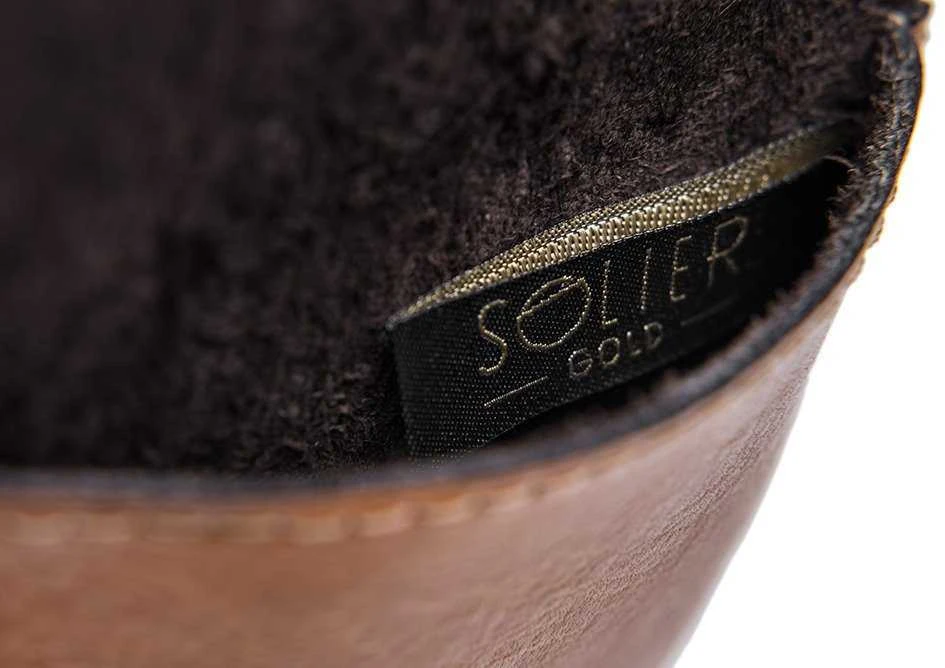 Solier Accessories Piniginė monetoms SOLIER SA10 CAMEL - Šviesiai ruda
