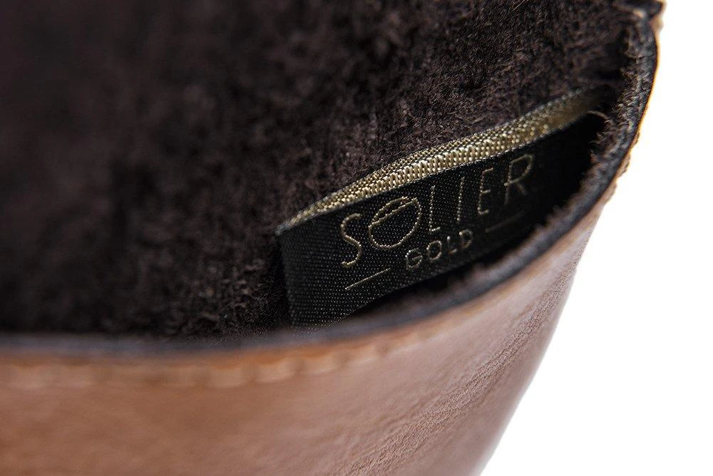 Solier Accessories Piniginė monetoms SOLIER SA10 CAMEL - Šviesiai ruda