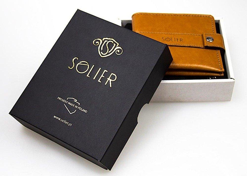 Solier Accessories Piniginė monetoms SOLIER SA10 - Juoda