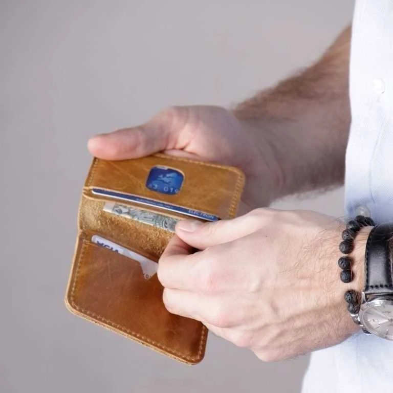 Solier Accessories Piniginė vyrams SOLIER SW11 SLIM - Ruda/Kaštono