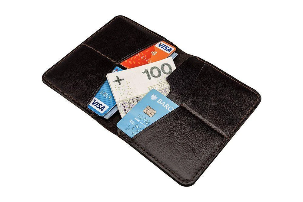 Solier Accessories Piniginė vyrams SOLIER SW10 SLIM - Tamsiai ruda