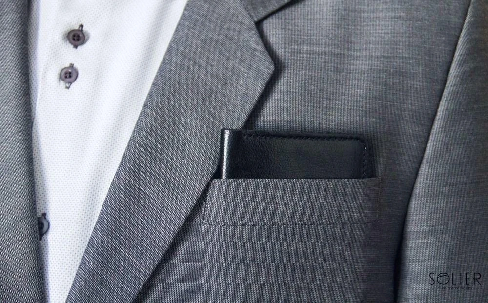 Solier Accessories Piniginė vyrams SOLIER SW11 SLIM - Ruda/Kaštono
