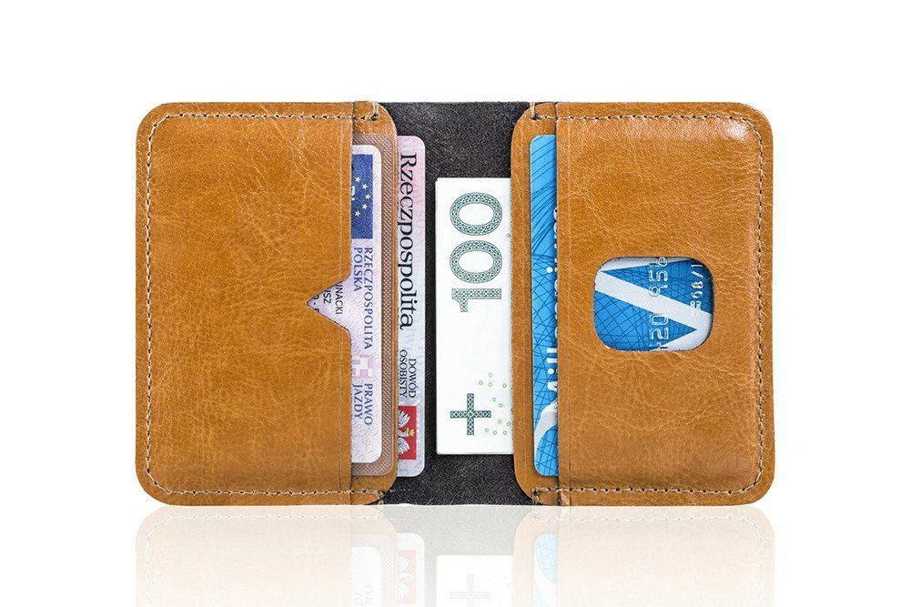 Solier Accessories Piniginė vyrams SOLIER SW11 SLIM - Šviesiai ruda