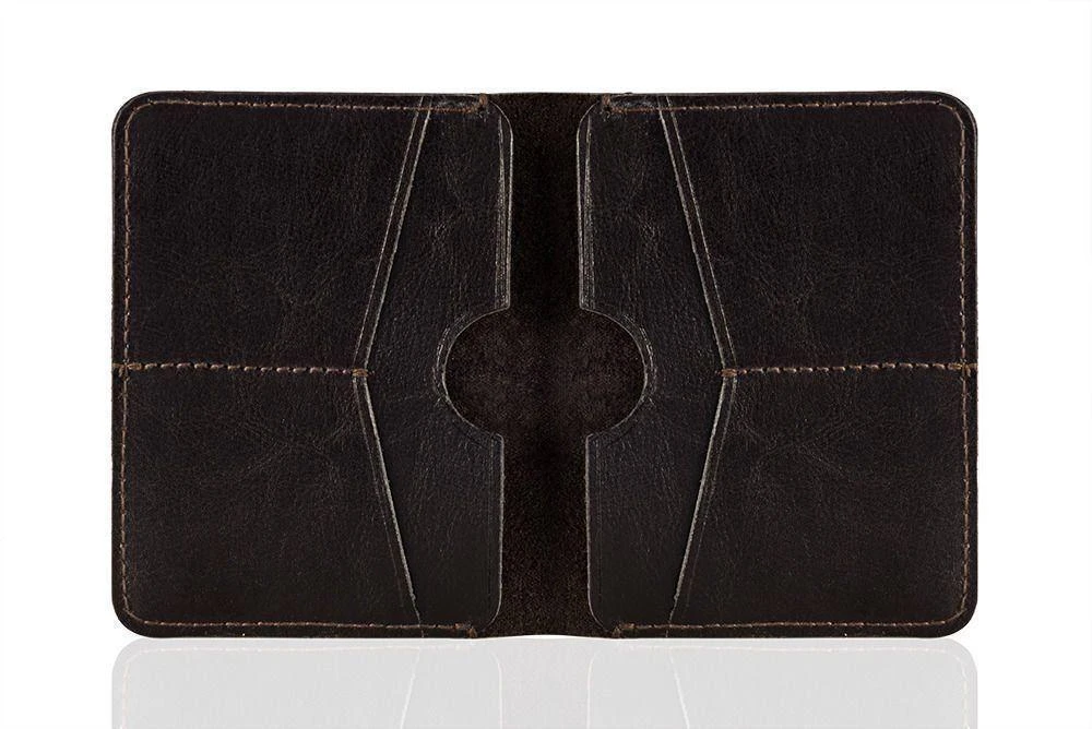 Solier Accessories Piniginė vyrams SOLIER SW10 SLIM - Tamsiai ruda