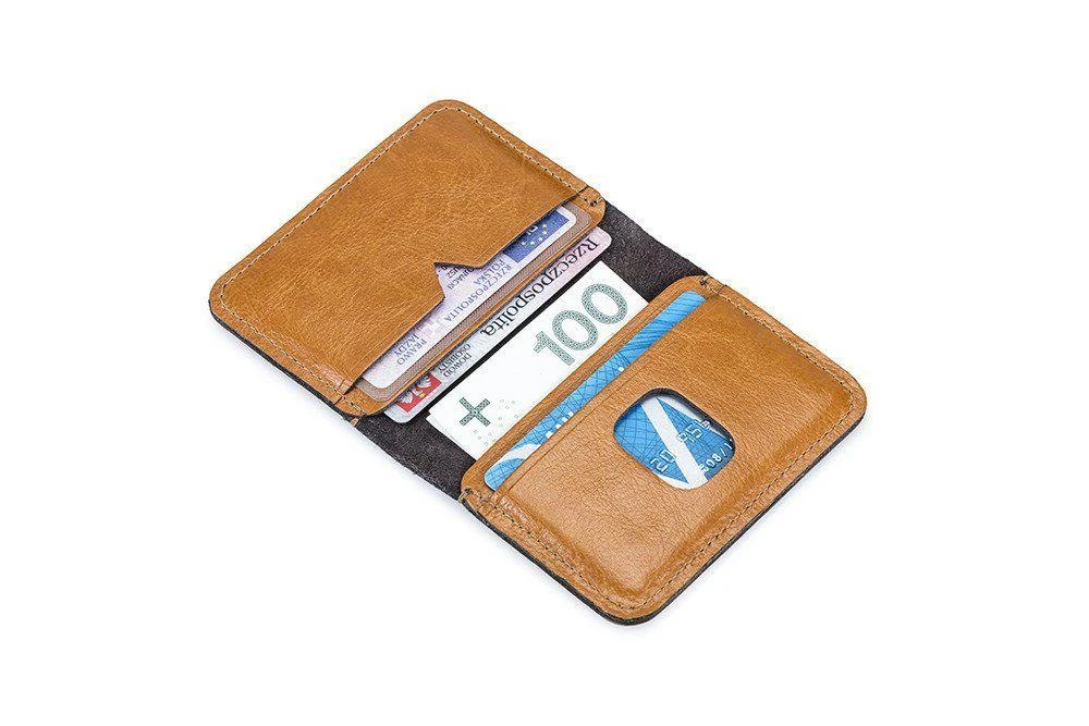 Solier Accessories Piniginė vyrams SOLIER SW11 SLIM - Šviesiai ruda