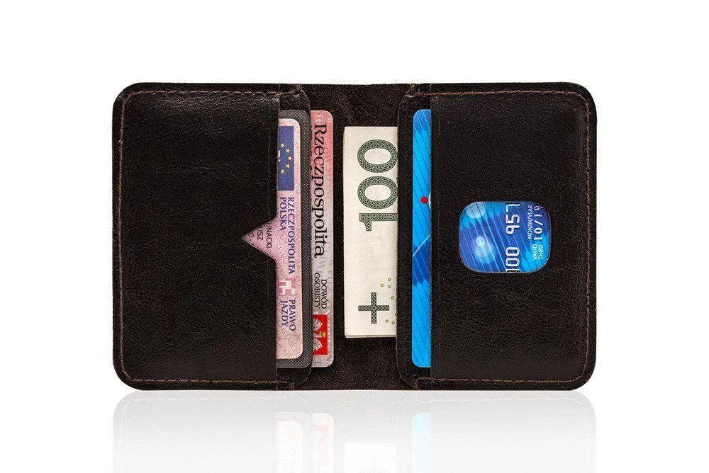 Solier Accessories Piniginė vyrams SOLIER SW11 SLIM - Tamsiai Ruda