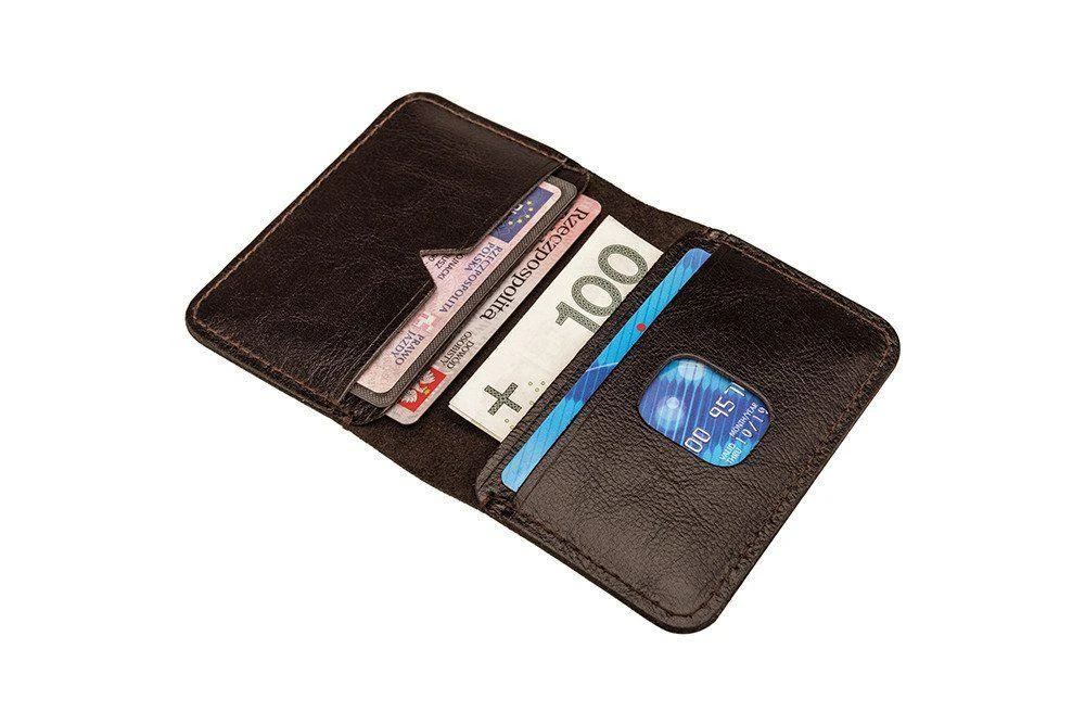 Solier Accessories Piniginė vyrams SOLIER SW11 SLIM - Tamsiai Ruda