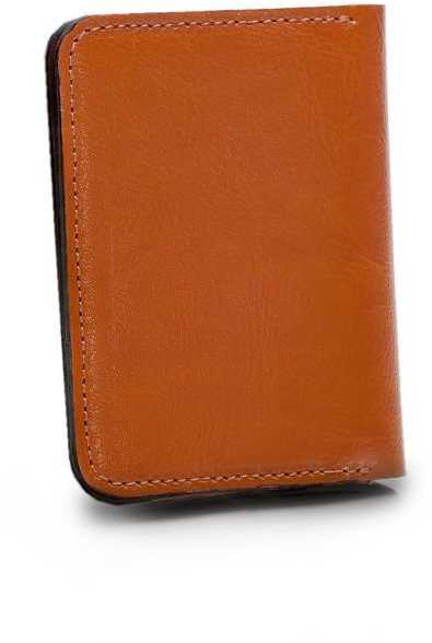 Solier Accessories Piniginė vyrams su skyriumi monetoms SOLIER SW16 SLIM - Šviesiai Ruda