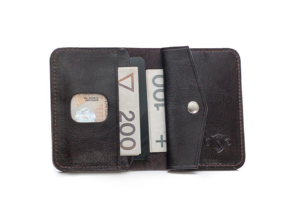 Solier Accessories Piniginė vyrams su skyriumi monetoms SOLIER SW16 SLIM - Ruda