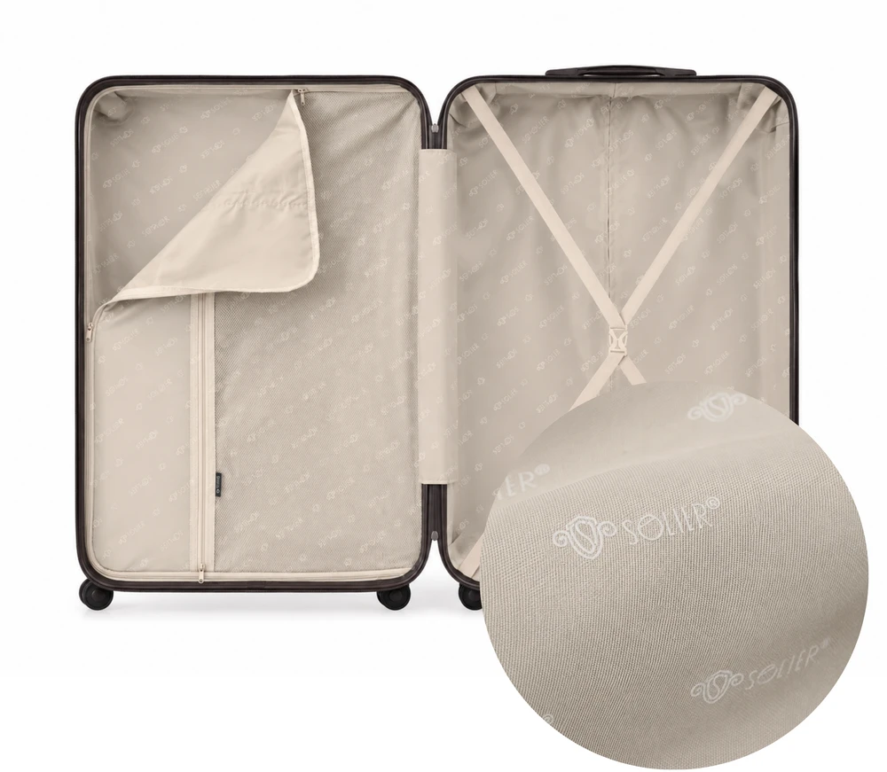 Solier Luggage Ypač didelis kelioninis lagaminas Solier TORIDE XXL 31″ 105 l