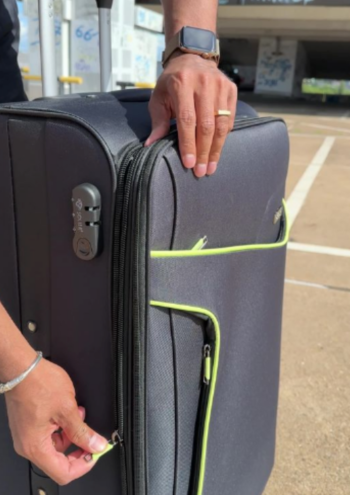 Kelioninis Solier Luggage Large soft luggage XL Solier STL1651 juodas-žalias