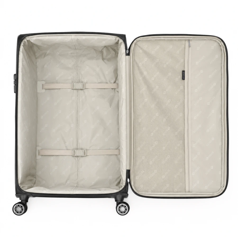 Solier Luggage Medium soft luggage M Solier STL1801 juodas