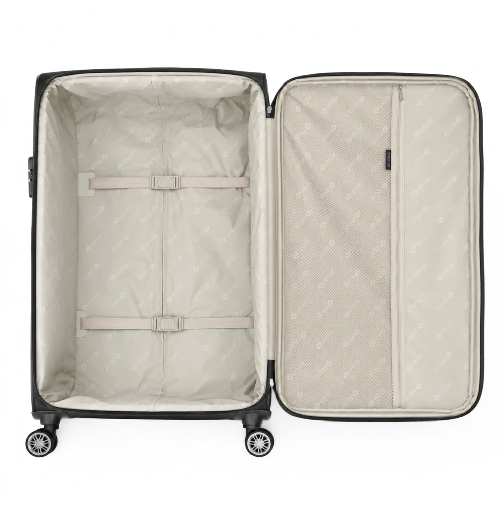 Solier Luggage Medium soft luggage M Solier STL1801 juodas