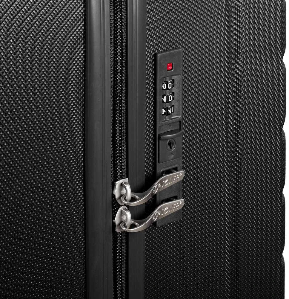 Solier Luggage Vidutinio dydžio M 24 ABS kelioninis lagaminas - SOLIER AVENTOR STL1064 - Tamsiai pilkas