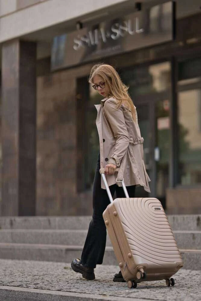 Solier Luggage Vidutinio dydžio M 24 ABS kelioninis lagaminas - SOLIER AVENTOR STL1064 - Auksinis