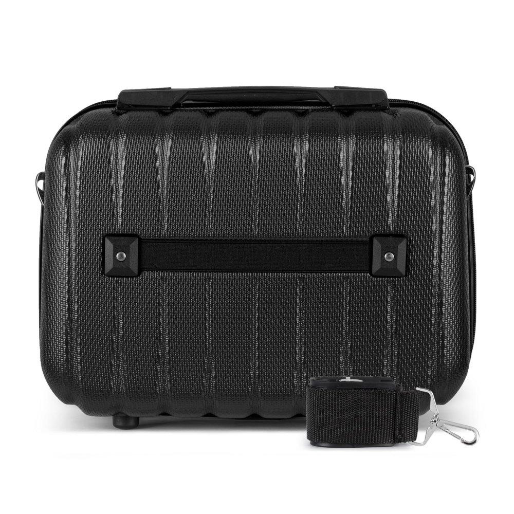 Kelioninis Solier Luggage Kosmetinis kelionių lagaminas XS | ABS STL902 - Juodas