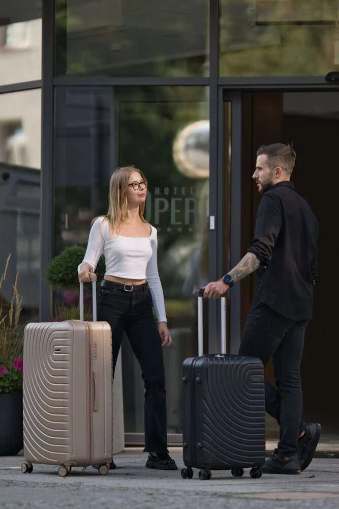 Kelioninis Solier Luggage Mažas lagaminas Solier STL1064 - Juoda P